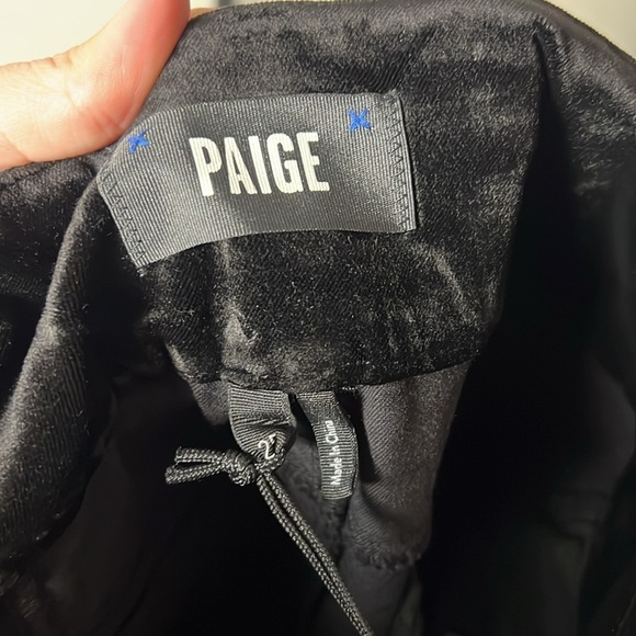 NWT Paige Claudine Flared Velvet Pants Size 25 - Picture 8 of 12